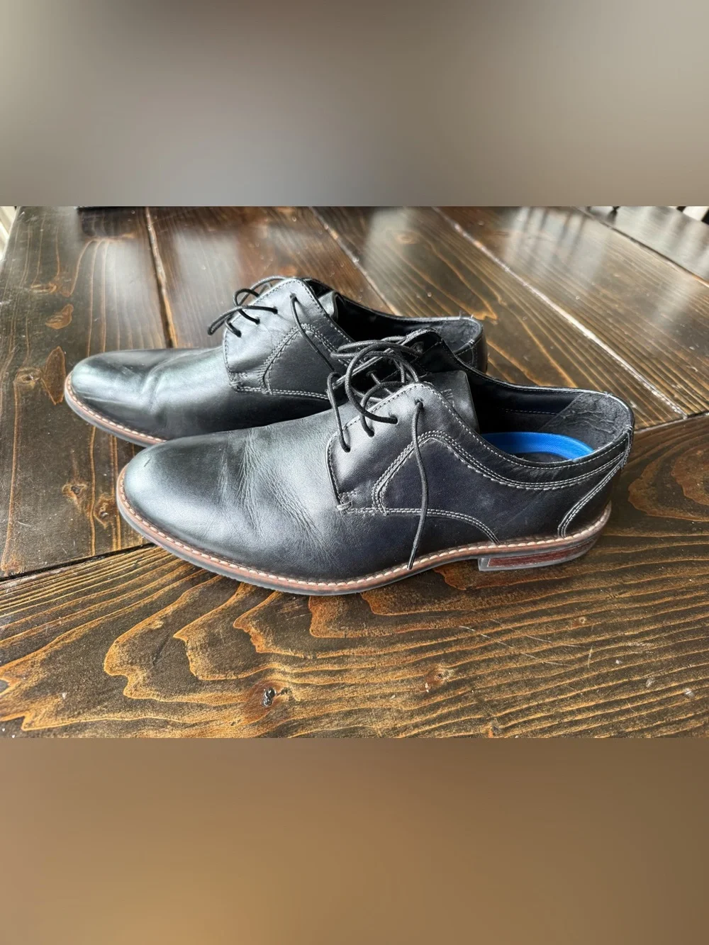 Nunn Bush Black Leather Dress Shoes